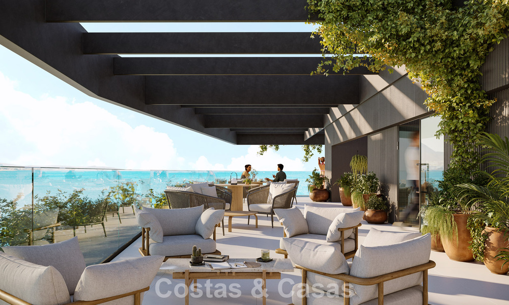 6 luxueux penthouses en duplex avec vue sur la mer à vendre directement sur la promenade de la plage du centre de Malaga 777520