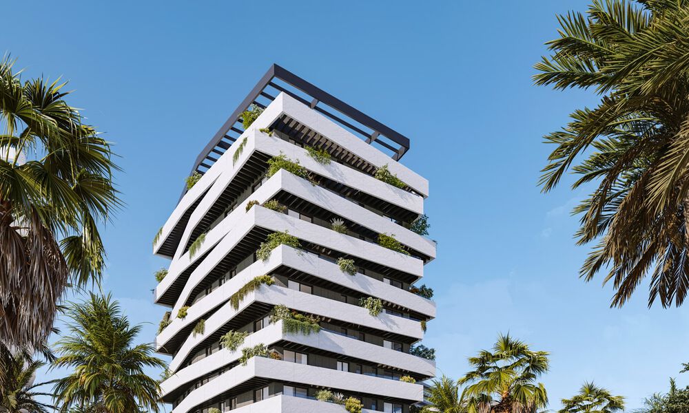 6 luxueux penthouses en duplex avec vue sur la mer à vendre directement sur la promenade de la plage du centre de Malaga 777524
