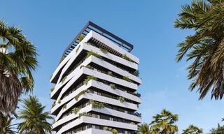 6 luxueux penthouses en duplex avec vue sur la mer à vendre directement sur la promenade de la plage du centre de Malaga 777524 