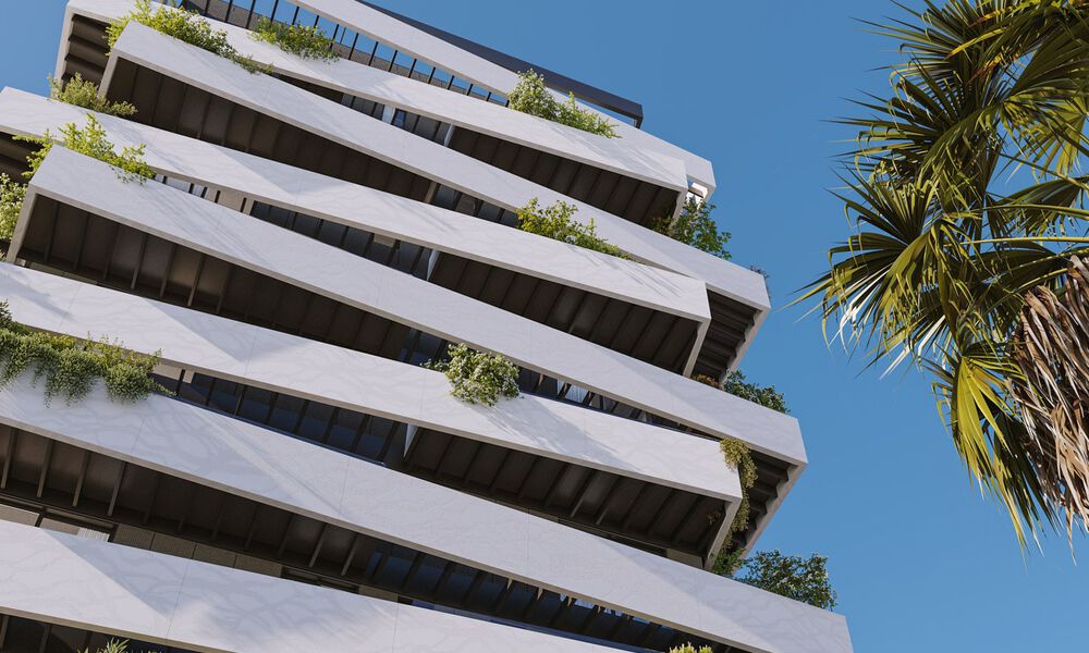 6 luxueux penthouses en duplex avec vue sur la mer à vendre directement sur la promenade de la plage du centre de Malaga 777525