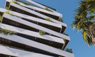 6 luxueux penthouses en duplex avec vue sur la mer à vendre directement sur la promenade de la plage du centre de Malaga 777525 
