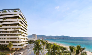 6 luxueux penthouses en duplex avec vue sur la mer à vendre directement sur la promenade de la plage du centre de Malaga 777526 