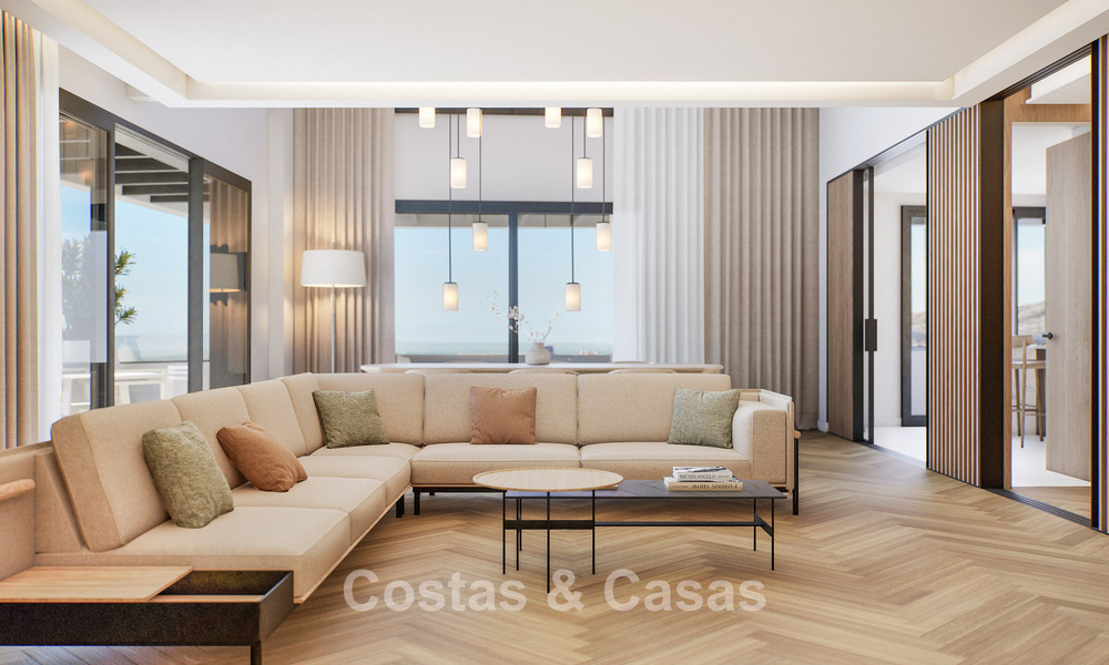 6 luxueux penthouses en duplex avec vue sur la mer à vendre directement sur la promenade de la plage du centre de Malaga 777541