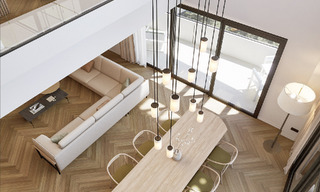 6 luxueux penthouses en duplex avec vue sur la mer à vendre directement sur la promenade de la plage du centre de Malaga 777561 