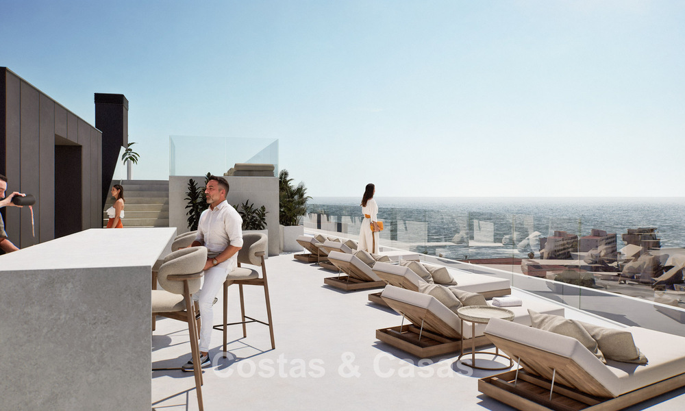 6 luxueux penthouses en duplex avec vue sur la mer à vendre directement sur la promenade de la plage du centre de Malaga 777576