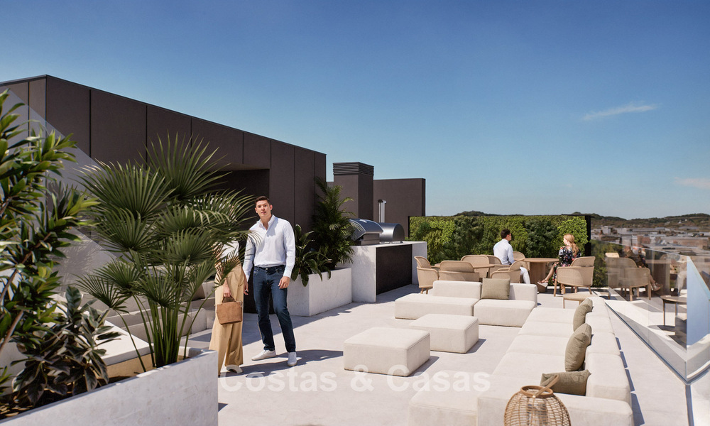 6 luxueux penthouses en duplex avec vue sur la mer à vendre directement sur la promenade de la plage du centre de Malaga 777578