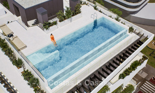 6 luxueux penthouses en duplex avec vue sur la mer à vendre directement sur la promenade de la plage du centre de Malaga 777581 