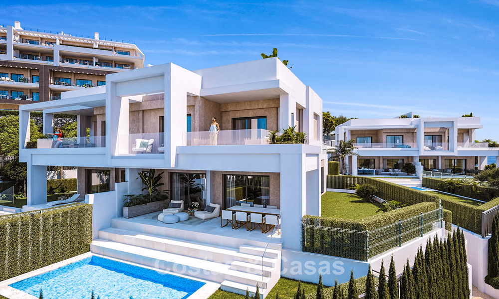 Projet d'appartements modernes et de villas jumelées à vendre sur le New Golden Mile entre Marbella et Estepona 777399