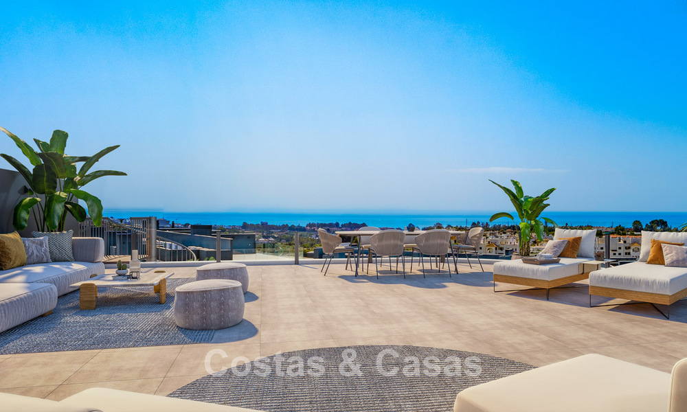 Penthouse neuf et prêt à emménager avec vue sur la mer à vendre sur le New Golden Mile entre Marbella et Estepona 777670