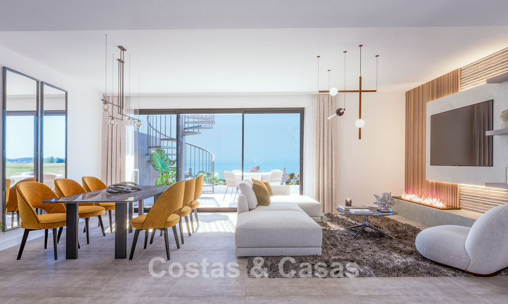 Penthouse neuf et prêt à emménager avec vue sur la mer à vendre sur le New Golden Mile entre Marbella et Estepona 777671