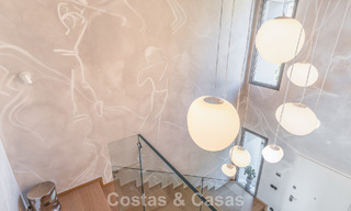 Villa en rangée de conception moderniste avec vue sur la mer à vendre dans un complexe de premier plan à Mijas Costa, Costa del Sol 777854 