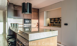 Villa en rangée de conception moderniste avec vue sur la mer à vendre dans un complexe de premier plan à Mijas Costa, Costa del Sol 777870 