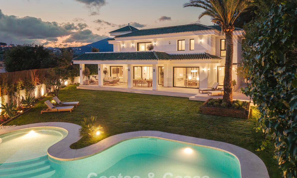 Prestigieuse villa de luxe rénovée de style traditionnel à vendre dans un quartier résidentiel calme de Nueva Andalucia, Marbella 778159