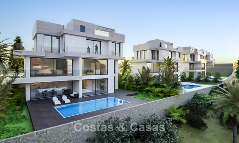 Nouveau lancement. 14 villas de luxe sophistiquées avec vue sur la mer à vendre sur le parcours de golf à l'ouest du centre d'Estepona 778029
