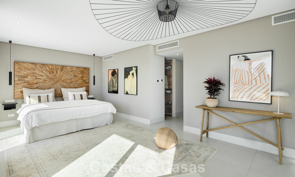 Villa de luxe moderniste avec vue sur la mer à vendre dans un quartier résidentiel privilégié à Nueva Andalucia, Marbella 778287