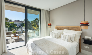 Villa de luxe moderniste avec vue sur la mer à vendre dans un quartier résidentiel privilégié à Nueva Andalucia, Marbella 778291 