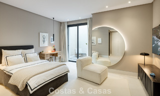 Villa de luxe moderniste avec vue sur la mer à vendre dans un quartier résidentiel privilégié à Nueva Andalucia, Marbella 778298 