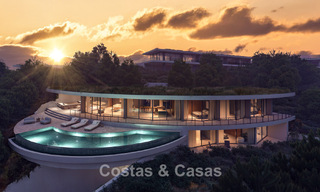 Impressionnante villa de design de classe mondiale à vendre avec vue panoramique sur la mer dans les collines de Marbella - Benahavis 778572 