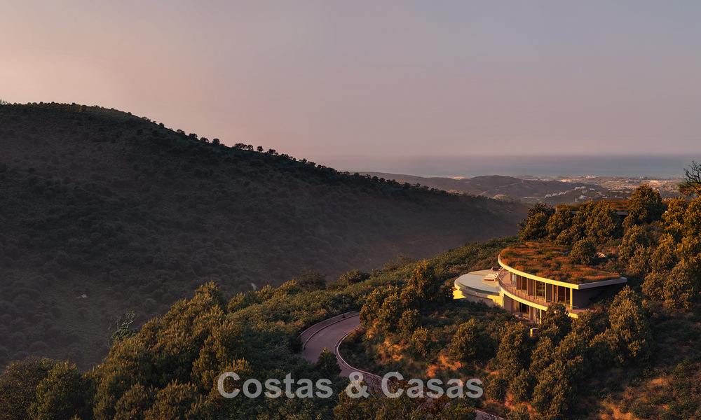 Impressionnante villa de design de classe mondiale à vendre avec vue panoramique sur la mer dans les collines de Marbella - Benahavis 778573