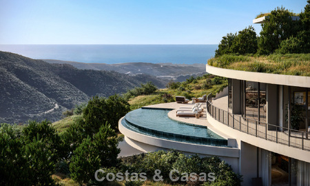 Impressionnante villa de design de classe mondiale à vendre avec vue panoramique sur la mer dans les collines de Marbella - Benahavis 778574