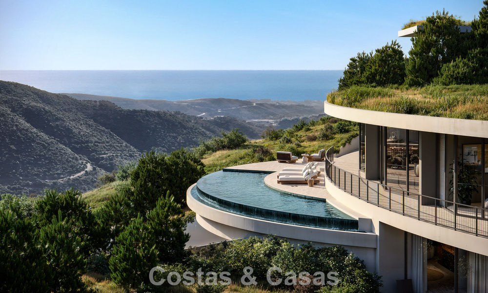 Impressionnante villa de design de classe mondiale à vendre avec vue panoramique sur la mer dans les collines de Marbella - Benahavis 778574