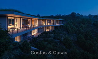 Villa innovante sur plan avec vue panoramique à vendre dans un complexe résidentiel sécurisé à Marbella - Benahavis 778579 