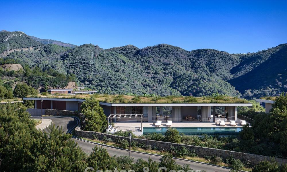 Villa innovante sur plan avec vue panoramique à vendre dans un complexe résidentiel sécurisé à Marbella - Benahavis 778581