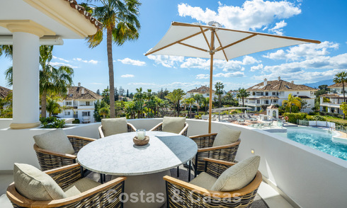 Magnifique penthouse en duplex rénové à vendre dans un complexe exclusif sur le prestigieux Golden Mile de Marbella 778644