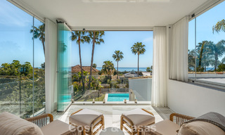 Villa de luxe raffinée de style méditerranéen moderne à vendre avec vue sur la mer dans un complexe fermé sur le Golden Mile de Marbella 778766 