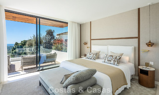 Villa de luxe sophistiquée avec vue panoramique sur la mer à vendre dans la communauté fermée de La Quinta, Marbella - Benahavis 800531 