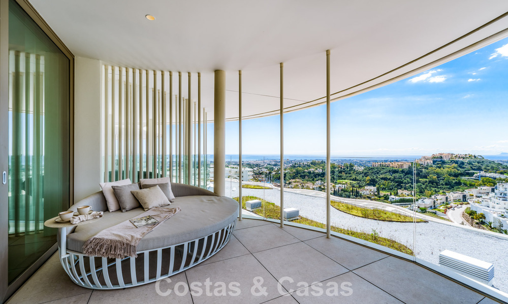 Appartement de prestige de 3 chambres à vendre avec vue sur la mer, le golf et les montagnes à La Quinta, Marbella - Benahavis 778730