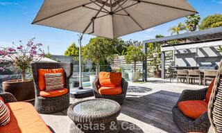 Spacieuse maison de ville à vendre avec vue sur la mer dans une urbanisation fermée dans les collines de Marbella - Benahavis 778938 