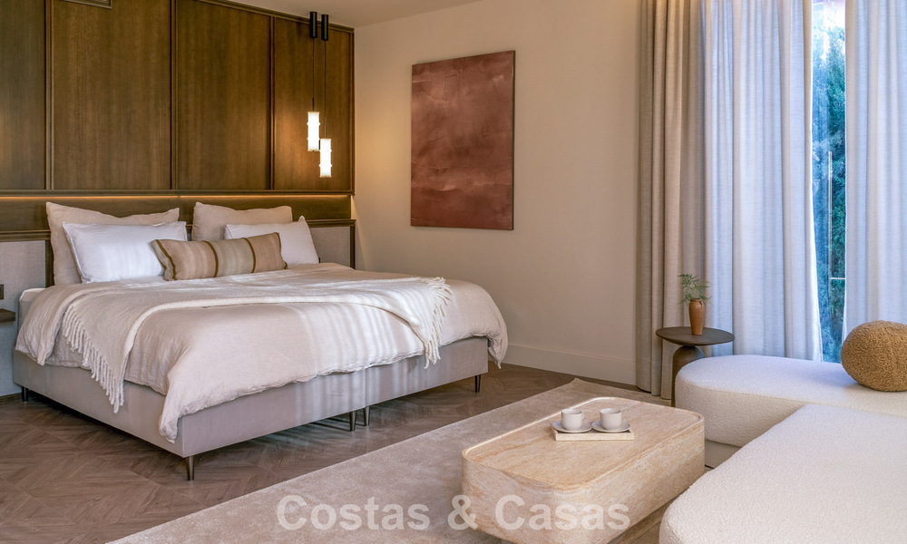 Villa de luxe contemporaine rénovée, prête à emménager, à vendre au cœur de la vallée du golf de Nueva Andalucia, Marbella 778845