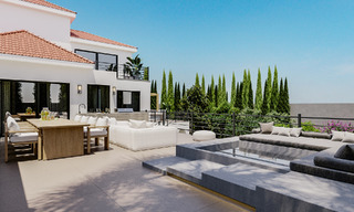 Projet de rénovation: villa de luxe à vendre au design moderne et méditerranéen avec vue sur la mer à Nueva Andalucia, Marbella 779066 