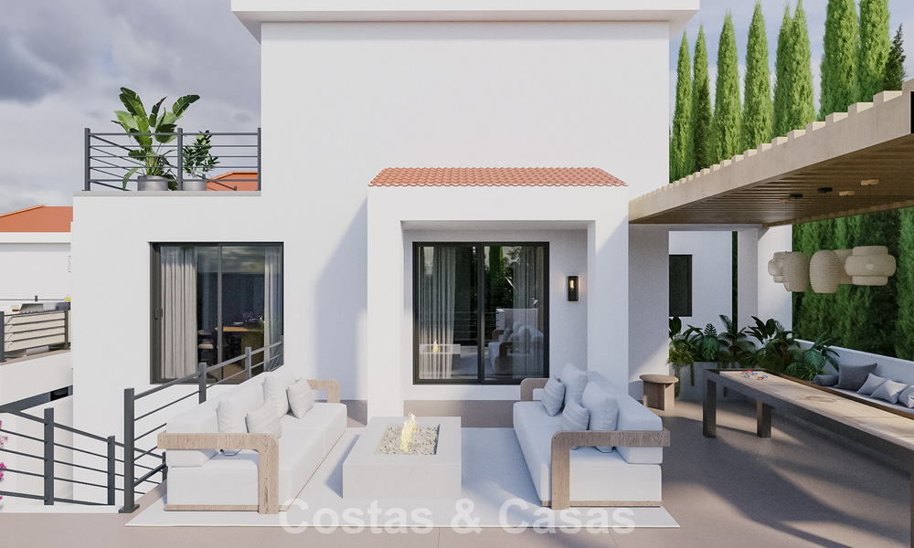 Projet de rénovation: villa de luxe à vendre au design moderne et méditerranéen avec vue sur la mer à Nueva Andalucia, Marbella 779069