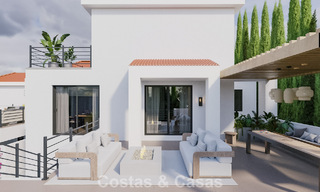 Projet de rénovation: villa de luxe à vendre au design moderne et méditerranéen avec vue sur la mer à Nueva Andalucia, Marbella 779069 