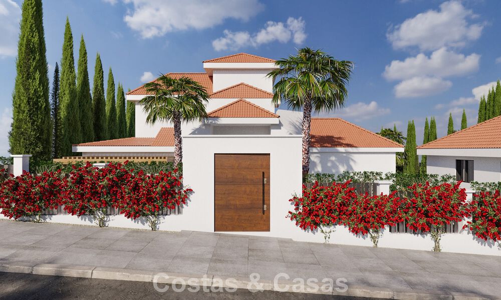 Projet de rénovation: villa de luxe à vendre au design moderne et méditerranéen avec vue sur la mer à Nueva Andalucia, Marbella 779076