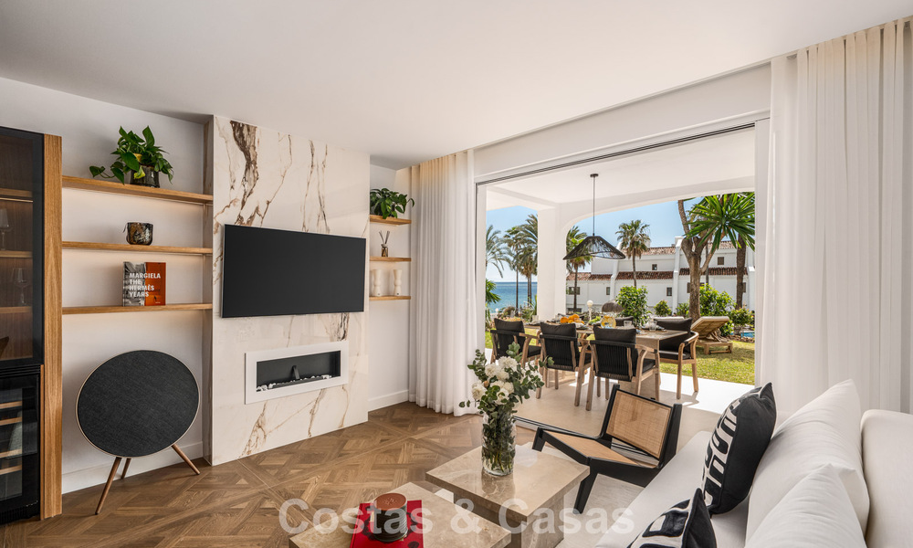 Appartement de plage rénové de première classe avec vue sur la mer à vendre sur le Golden Mile de Marbella 779058