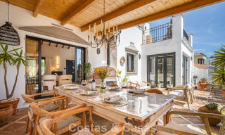 Maison rénovée dans un style andalou intemporel avec vue sur la mer à vendre située sur le Golden Mile de Marbella 778962 