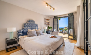 Maison rénovée dans un style andalou intemporel avec vue sur la mer à vendre située sur le Golden Mile de Marbella 778973 