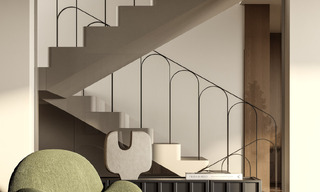 Villa de luxe avec vue panoramique sur la mer à vendre dans une communauté fermée à Nueva Andalucia, Marbella 779403 