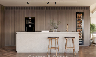 Villa de luxe avec vue panoramique sur la mer à vendre dans une communauté fermée à Nueva Andalucia, Marbella 779410 