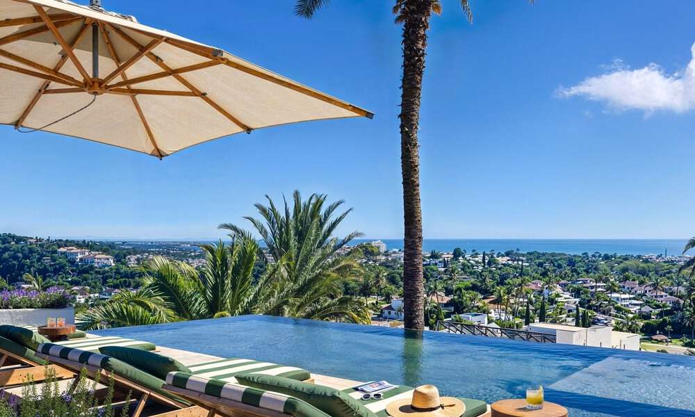 Villa de luxe avec vue panoramique sur la mer à vendre dans une communauté fermée à Nueva Andalucia, Marbella 779412