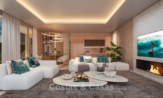 3 villas de luxe avec vue imprenable sur la mer à vendre dans un quartier de golf de Mijas Costa, Costa del Sol 779077 