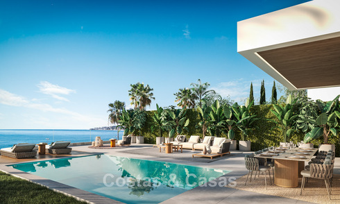 3 villas de luxe avec vue imprenable sur la mer à vendre dans un quartier de golf de Mijas Costa, Costa del Sol 779082