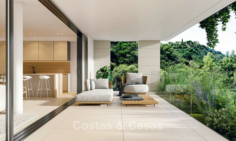 Maisons sur plan à haut rendement énergétique à vendre dans les collines verdoyantes d'Elviria, à l'est du centre de Marbella 779360