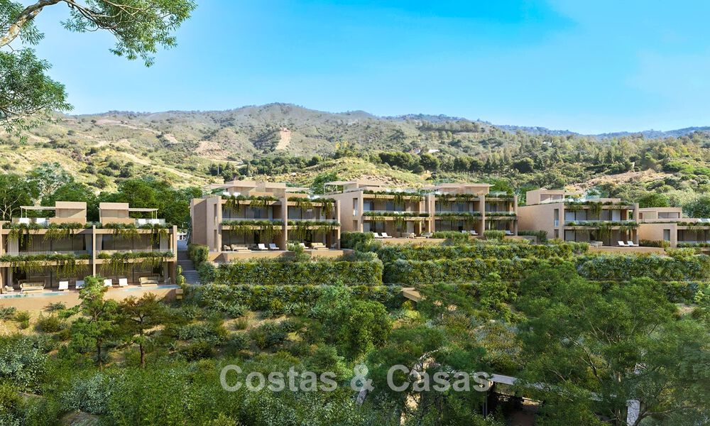 Maisons sur plan à haut rendement énergétique à vendre dans les collines verdoyantes d'Elviria, à l'est du centre de Marbella 779363