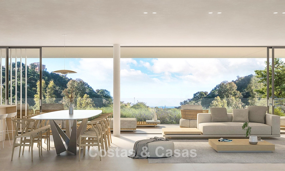 Maisons sur plan à haut rendement énergétique à vendre dans les collines verdoyantes d'Elviria, à l'est du centre de Marbella 779367