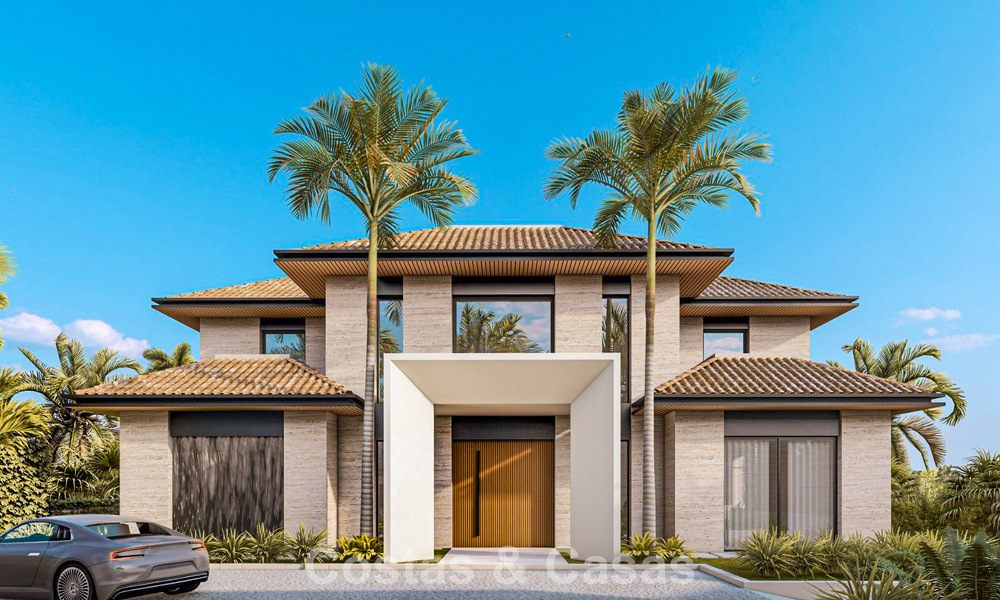 Construction de base avec projet à vendre dans un quartier résidentiel sécurisé de Marbella - Benahavis 779476