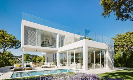 Villa de luxe exclusive à vendre dans un quartier de golf près du centre d'Estepona 779820